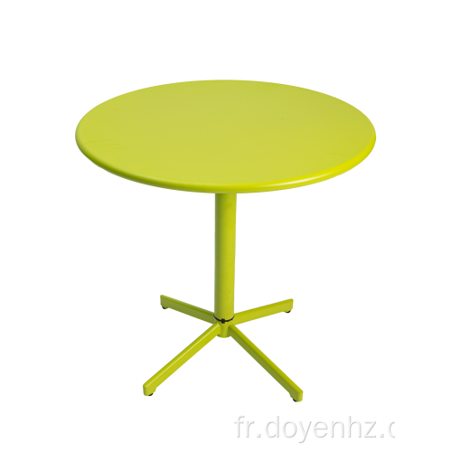 Table ronde pliante en métal de 76 cm